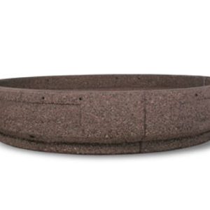 72" Two-Piece Round Concrete Planter