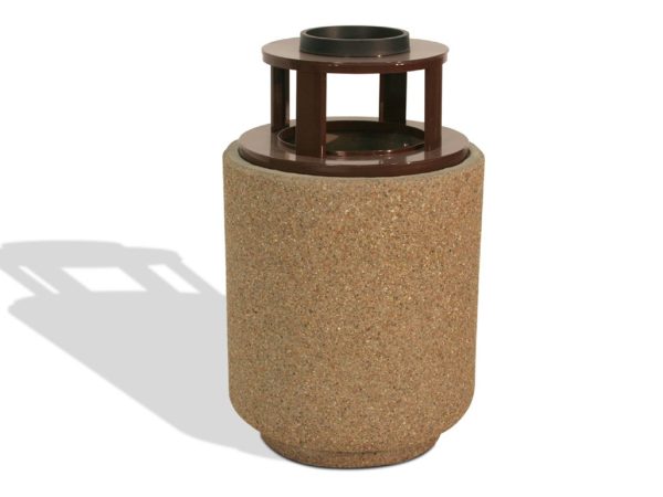 p 87628 p 94505 40 gallon round trash receptacle w ash tray 2.gif